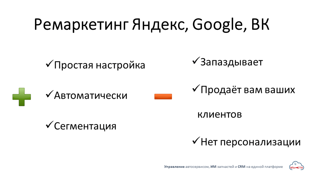 Ремаркетинг Яндекс Google ВК простая настройка сегментация  в Чите
